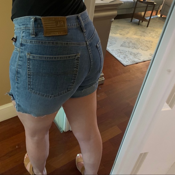 Cutoff denim shorts by Ralph Lauren